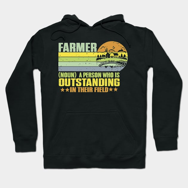 Farming Definition Hoodie by David Brown